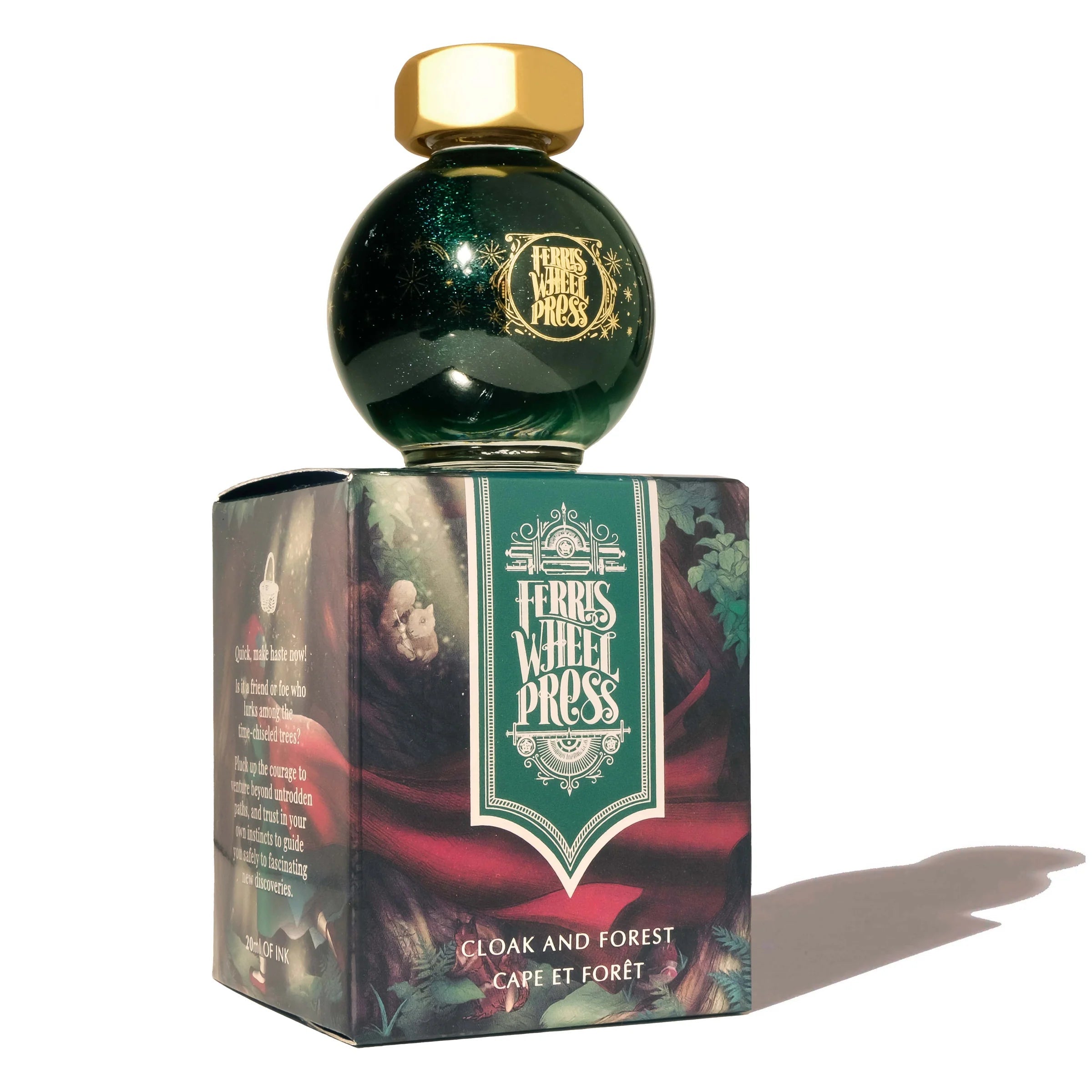 Flacon d'encre FERRIS WHEEL PRESS - FerriTales - Once Upon a Time | Cloak and Forest (20ml) - 818351002051