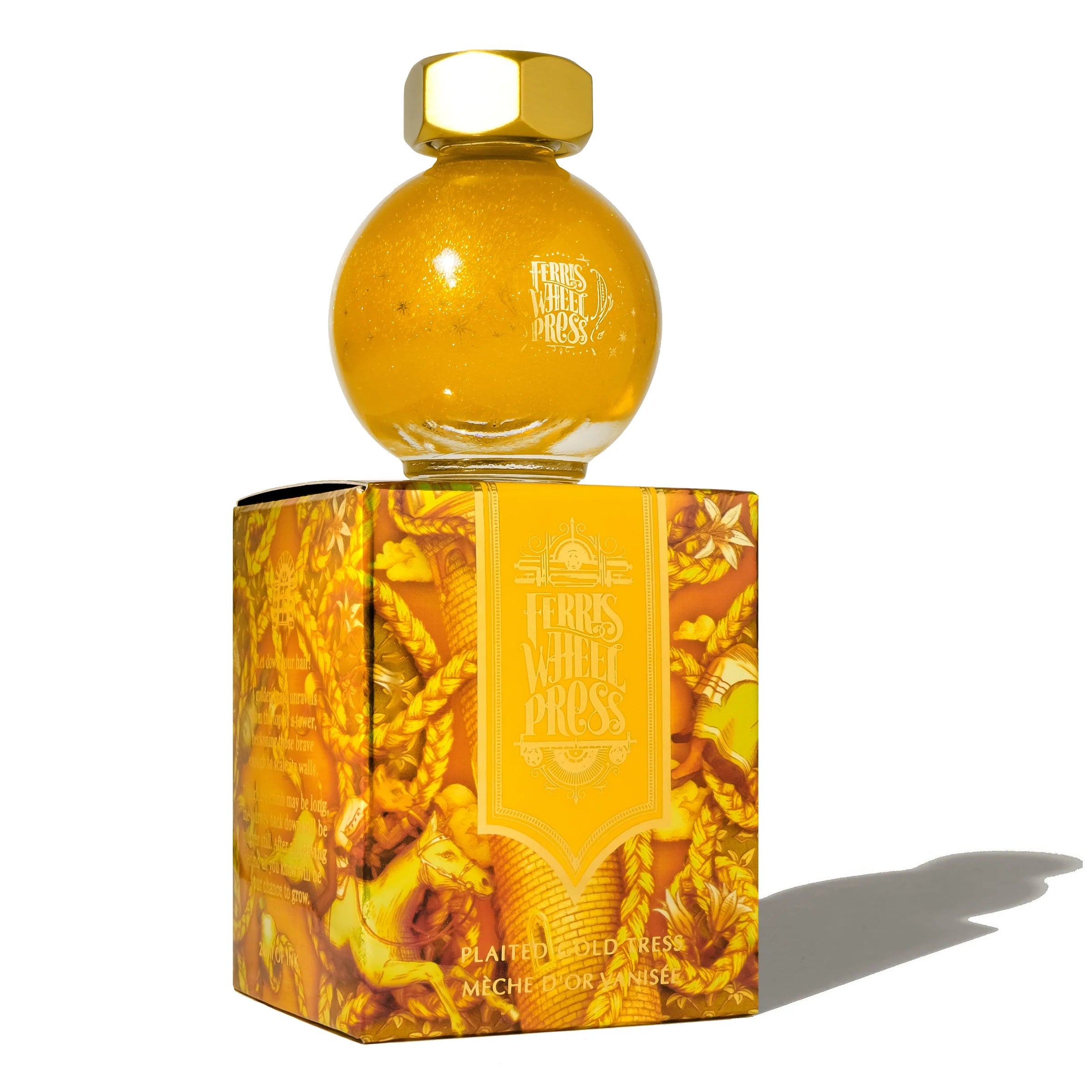 Flacon d'encre FERRIS WHEEL PRESS - FerriTales - Once Upon a Time | Plaited Gold Tress (20ml) - 818351002556