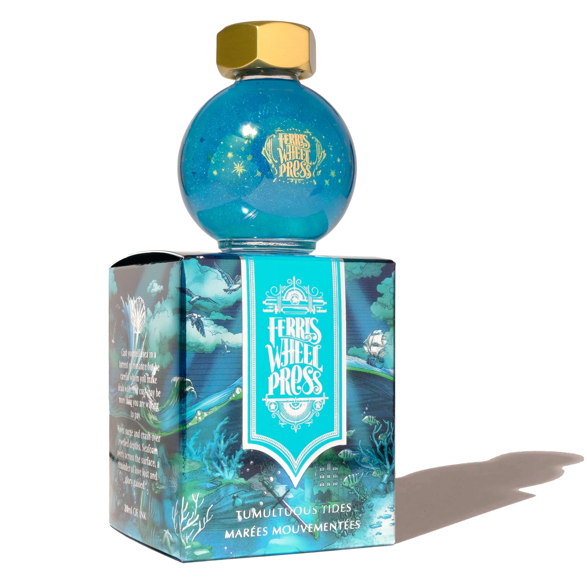 Flacon d'encre FERRIS WHEEL PRESS - FerriTales - Once Upon a Time | Tumultuous Tides (20ml) - 