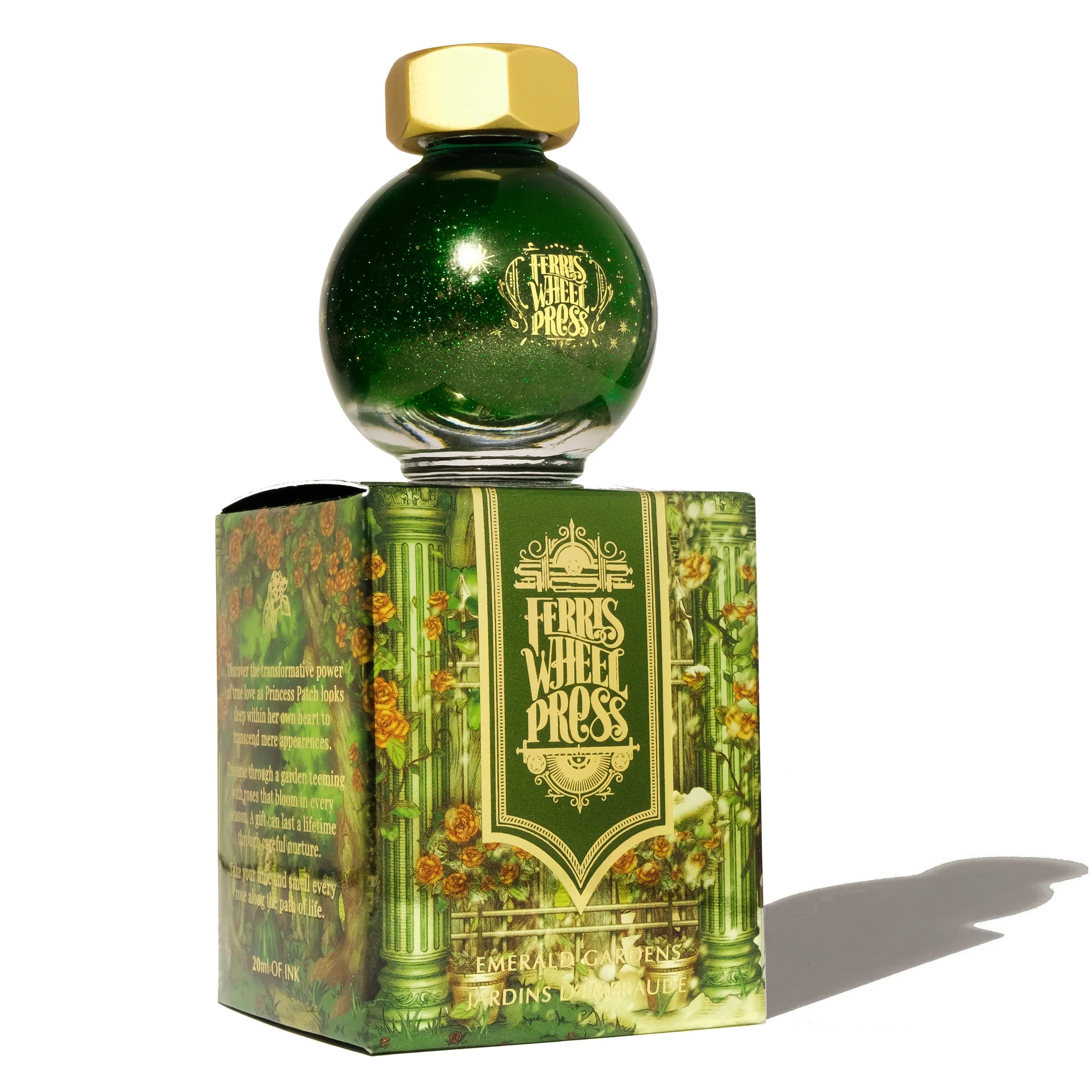 Flacon d'encre FERRIS WHEEL PRESS - FerriTales - The Beauty and the Beast | Emerald Gardens (20ml) - 818351003119
