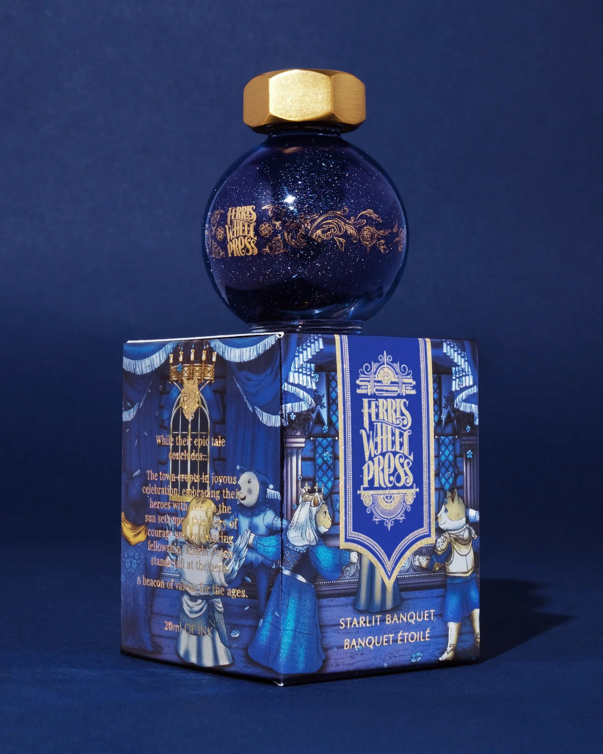 Flacon d'encre FERRIS WHEEL PRESS - FerriTales - The Book of Knights Series | Starlit Banquet (20ml) - 818351007728