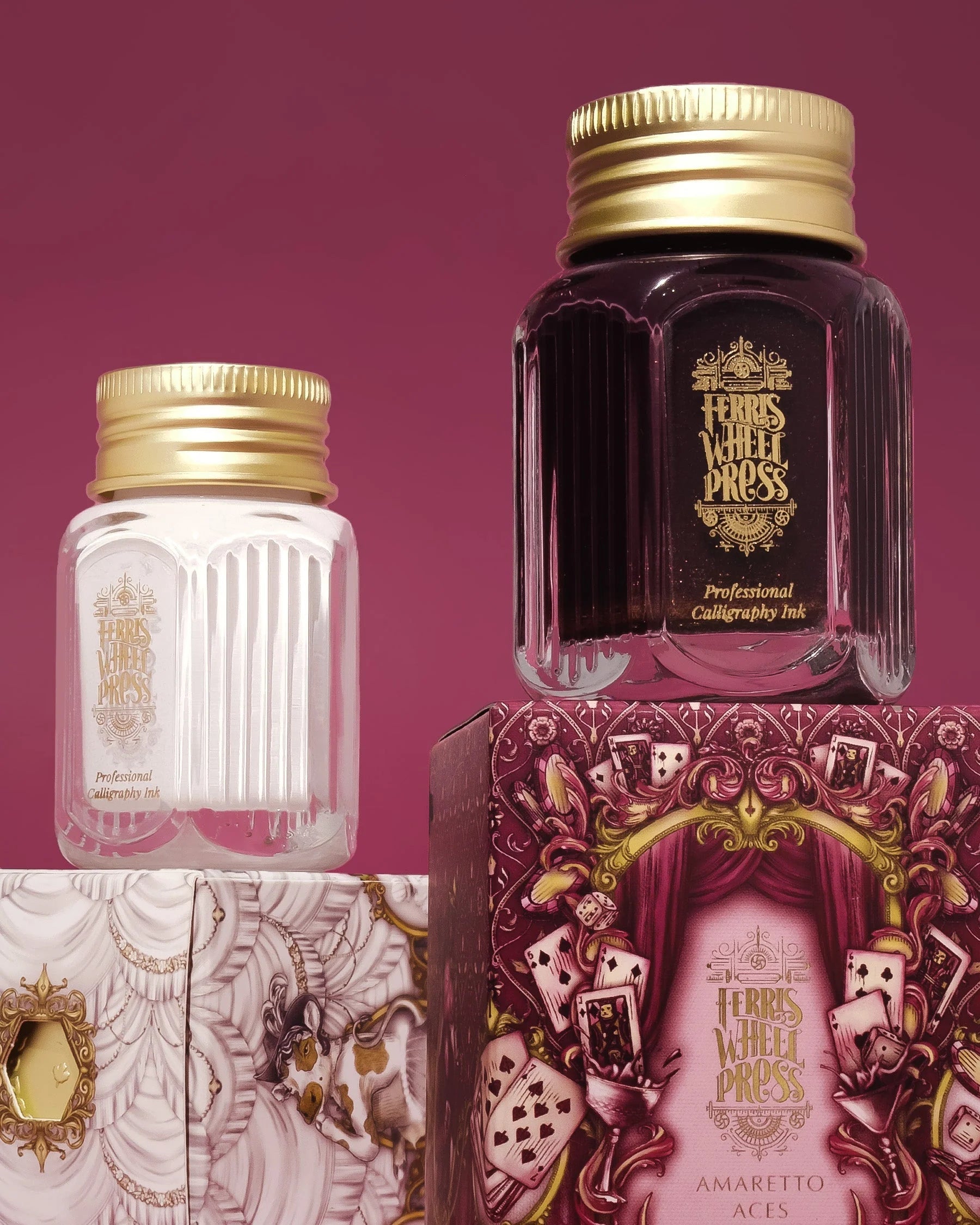 Flacon d'encre FERRIS WHEEL PRESS - Professional Calligraphy Ink - Amaretto Aces (28ml) - 818351005472