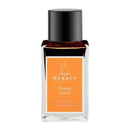 Flacon d'encre JACQUES HERBIN - Les Encres Essentielles - Orange Soleil (15ml) - 3188555171578