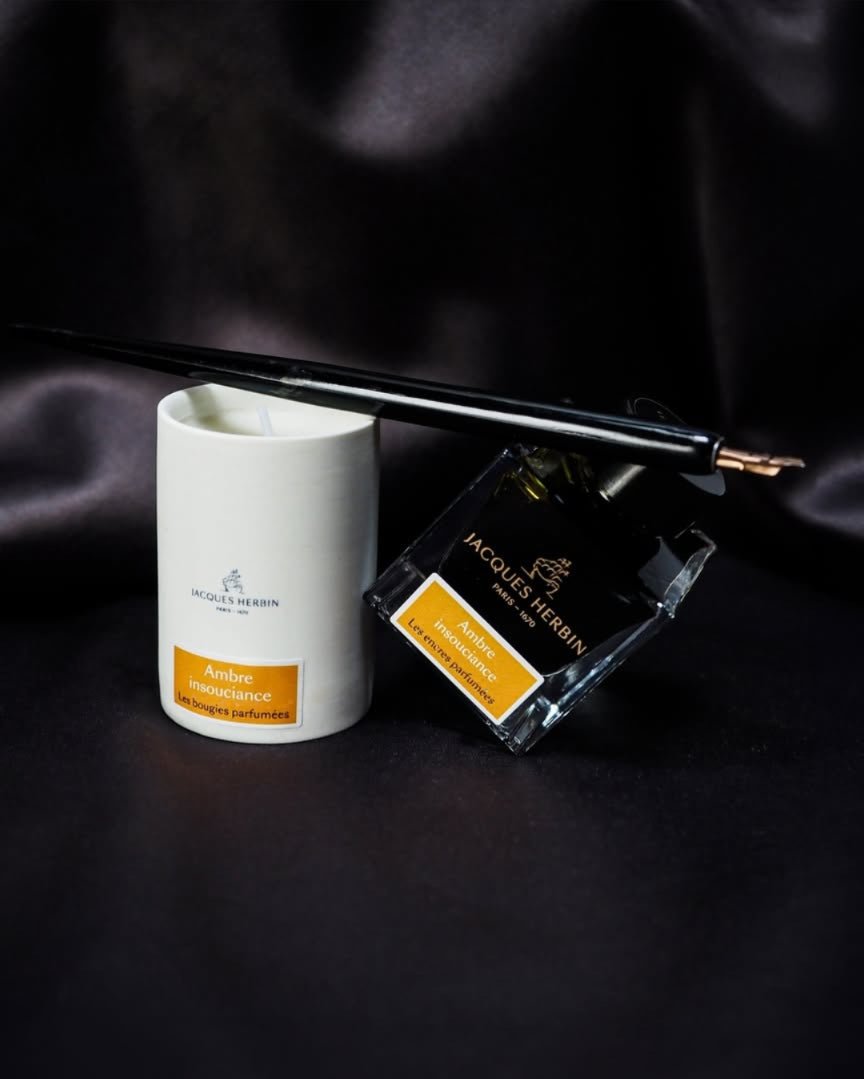 Flacon d'encre JACQUES HERBIN - Les Encres Parfumées - Ambre Insouciance - 50 ml - 3188555147412
