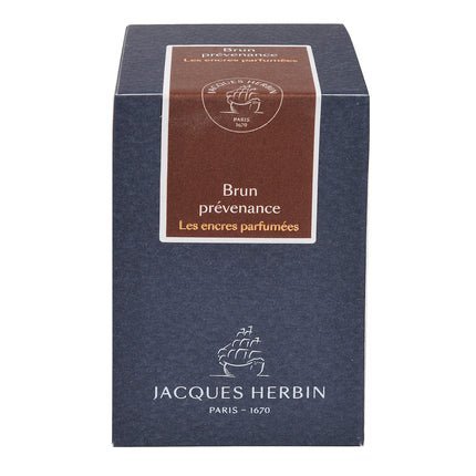 Flacon d'encre JACQUES HERBIN - Les Encres Parfumées - Brun Prévenance - 50 ml - 3188556147473