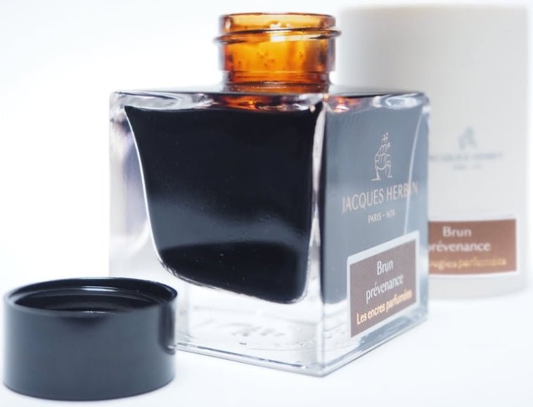 Flacon d'encre JACQUES HERBIN - Les Encres Parfumées - Brun Prévenance - 50 ml - 3188556147473