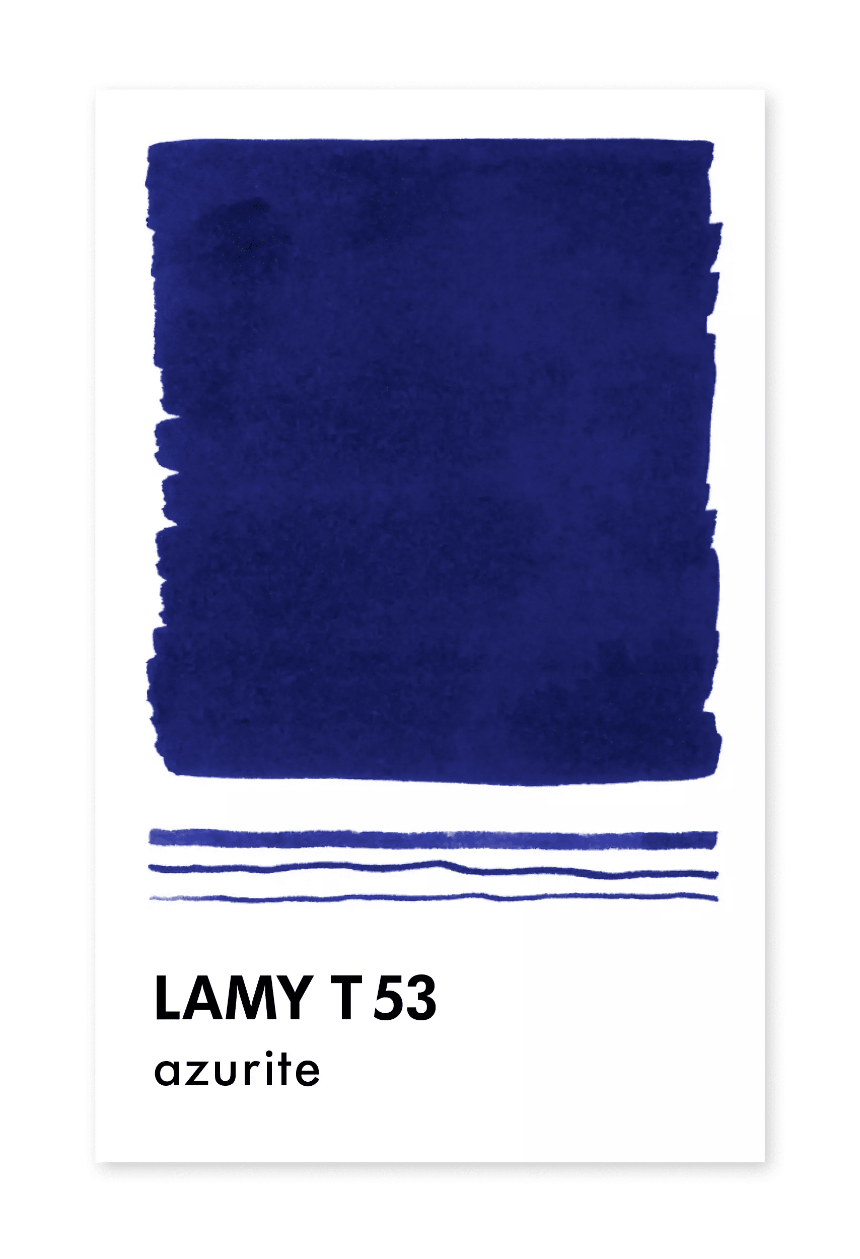 Flacon d'encre LAMY T53 Crystal Ink - Azurite (30ml) - 4014519706786