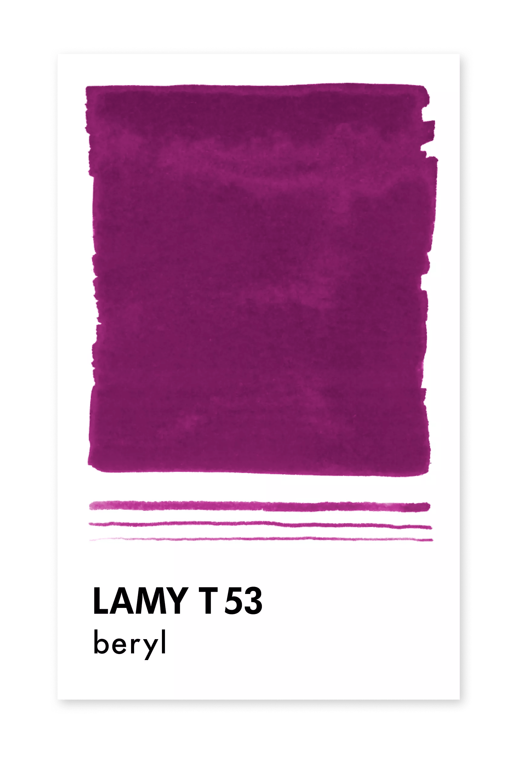 Flacon d'encre LAMY T53 Crystal Ink - Beryl (30ml) - 4014519706755