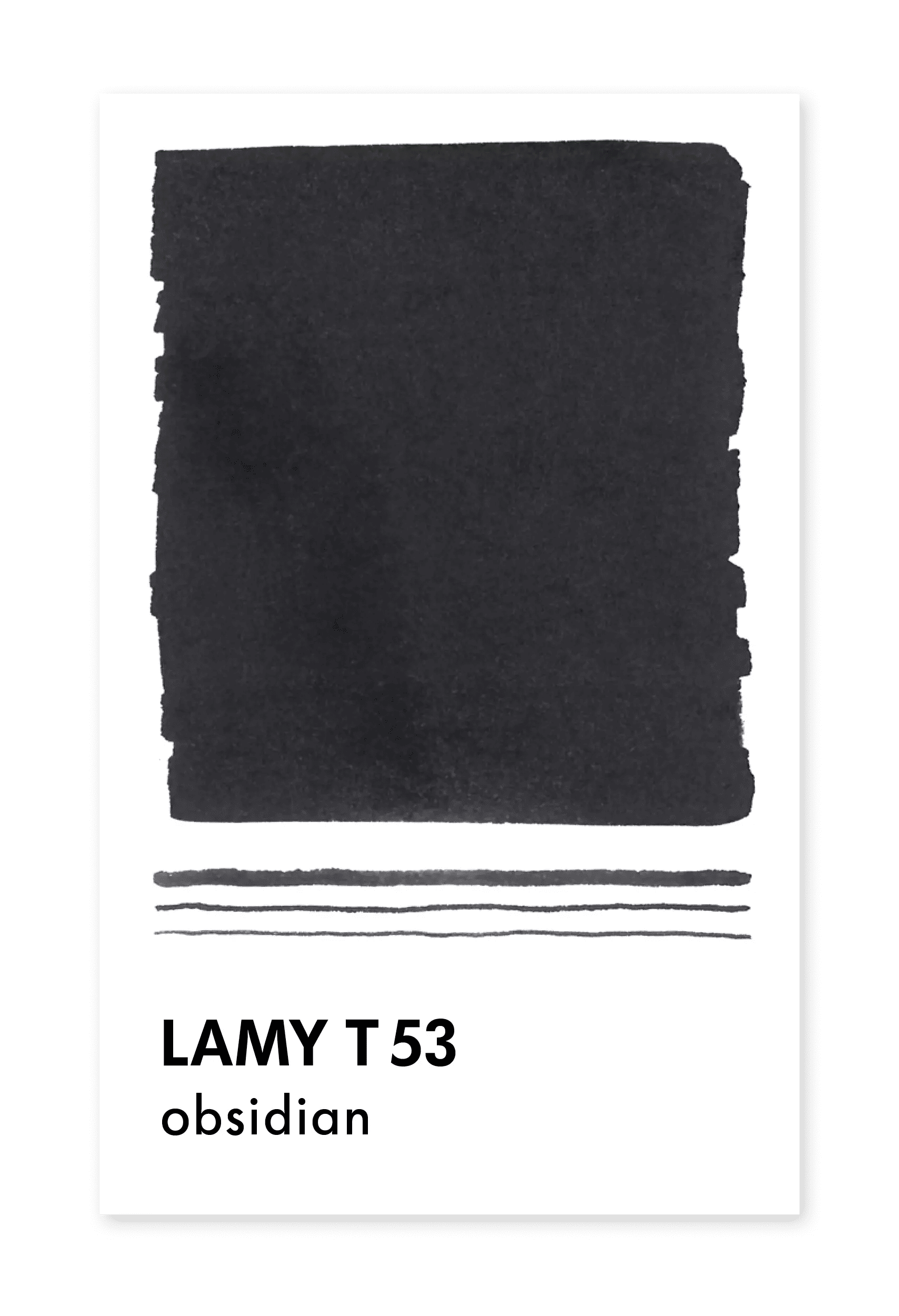 Flacon d'encre LAMY T53 Crystal Ink - Obsidian (30ml) - 4014519706823