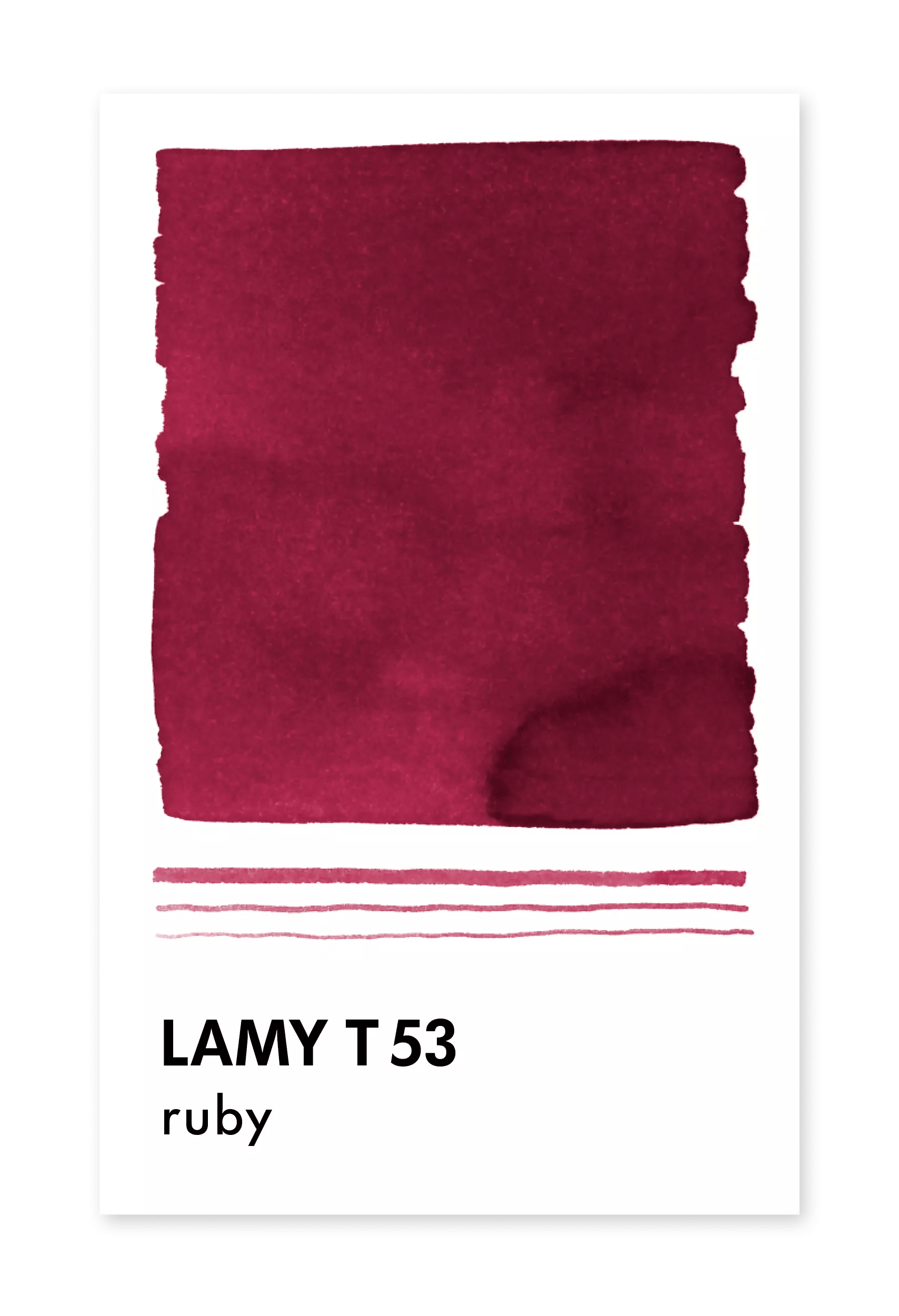 Flacon d'encre LAMY T53 Crystal Ink - Ruby (30ml) - 4014519706779