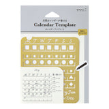 Pochoir MIDORI Template - Calendrier mensuel (taille L)