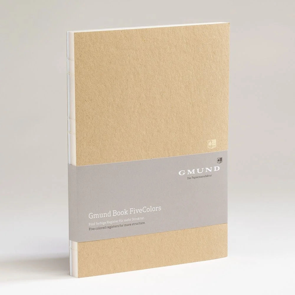 Carnet GMUND Registerbook FiveColors - Hardcover - B5 - Uni - Sand