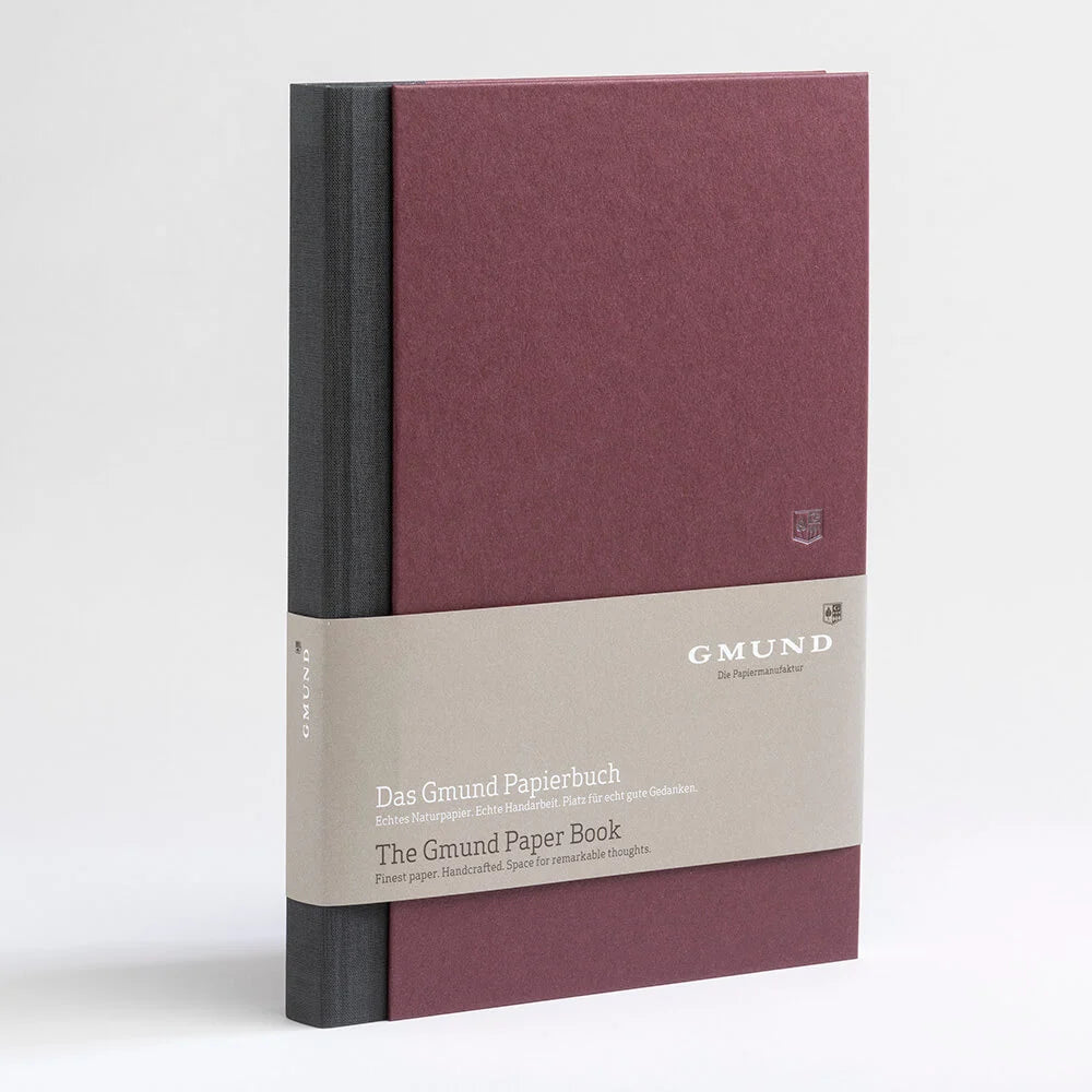Carnet GMUND Paper Book - Hardcover - B5 - Pointillé - Merlot