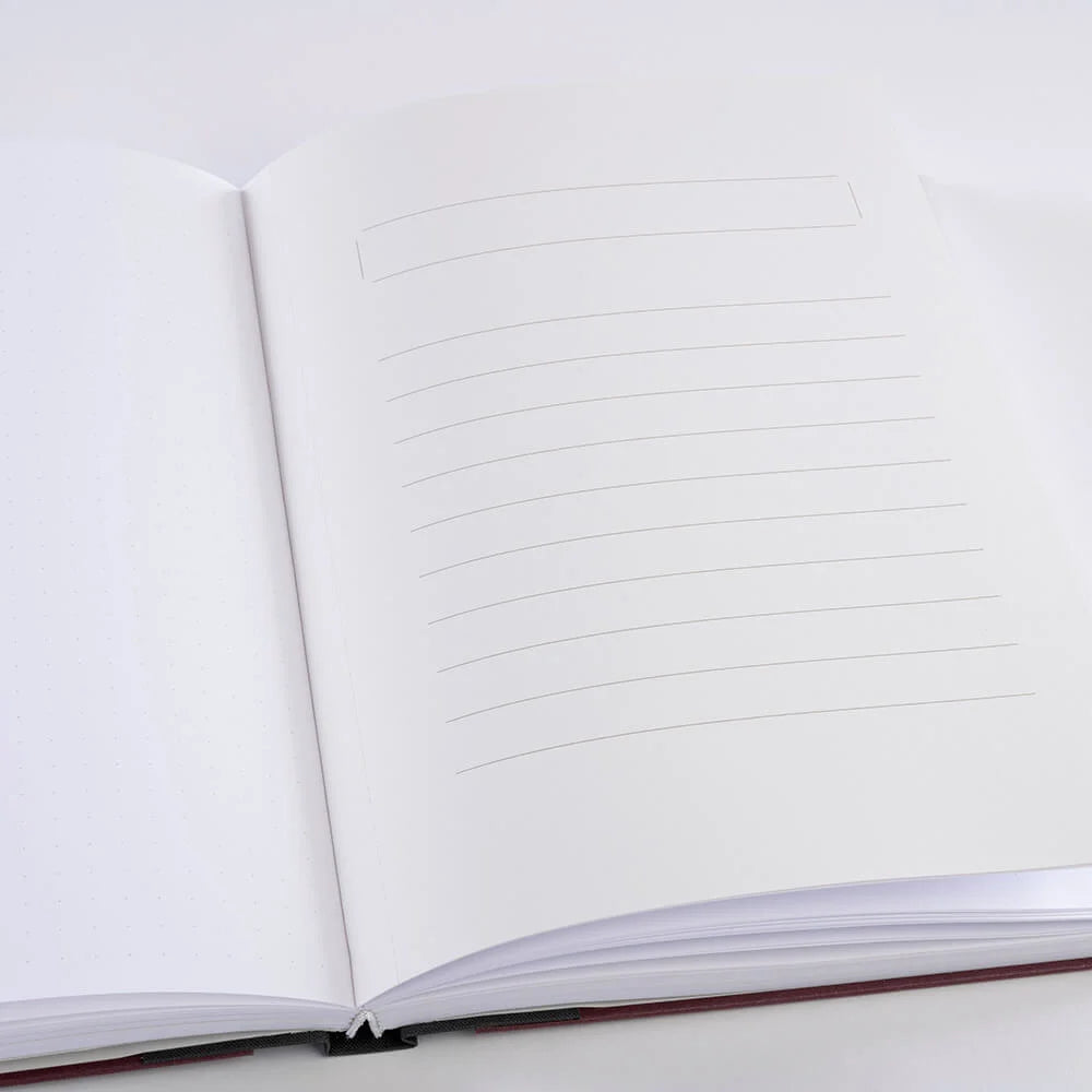 Carnet GMUND Paper Book - Hardcover - B5 - Pointillé - Merlot