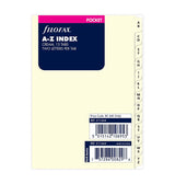 Recharge FILOFAX - Pocket - Index alphabétique (cotton cream)