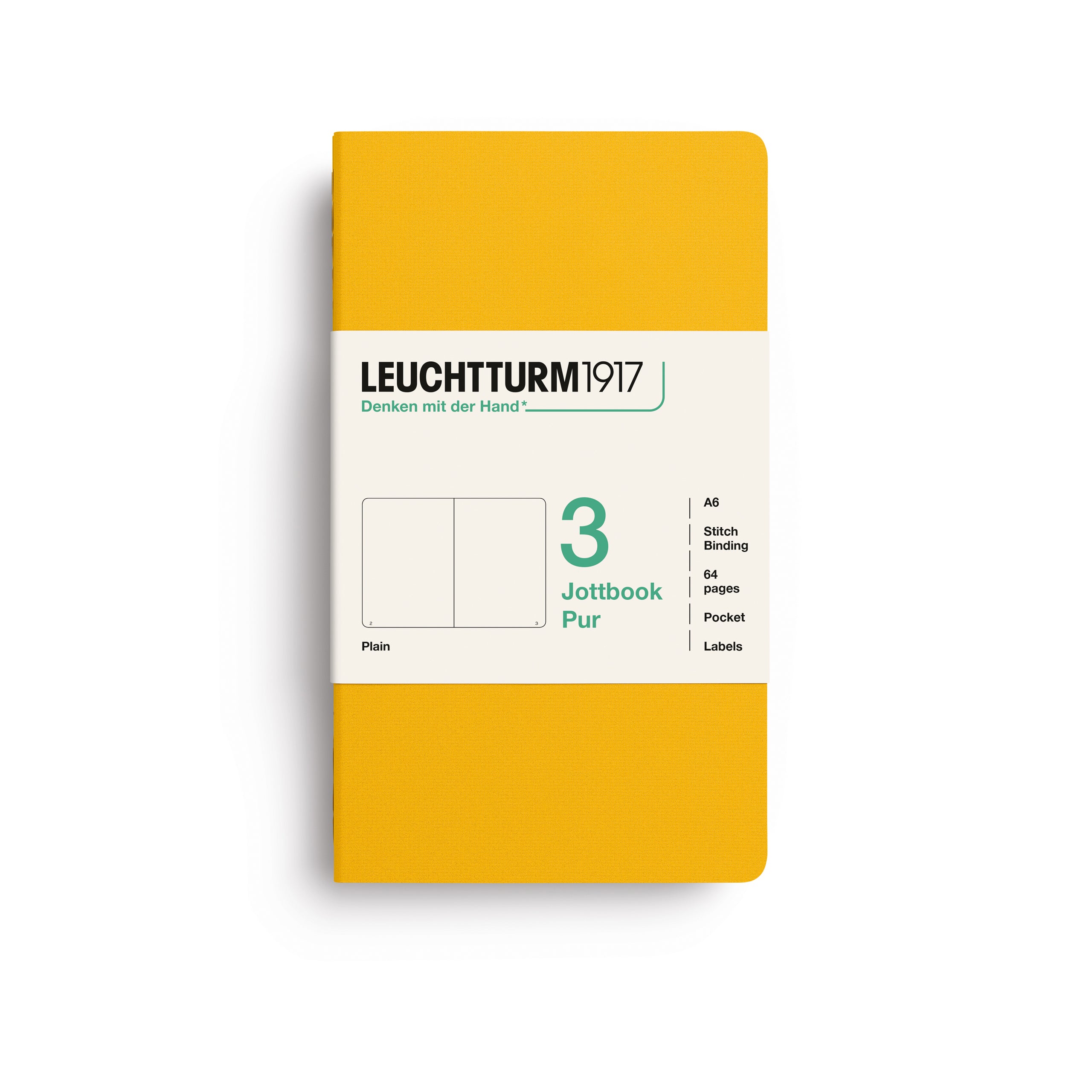 Carnet LEUCHTTURM1917 Jottbook Pur - A6 - Softcover - Uni - Sunflower