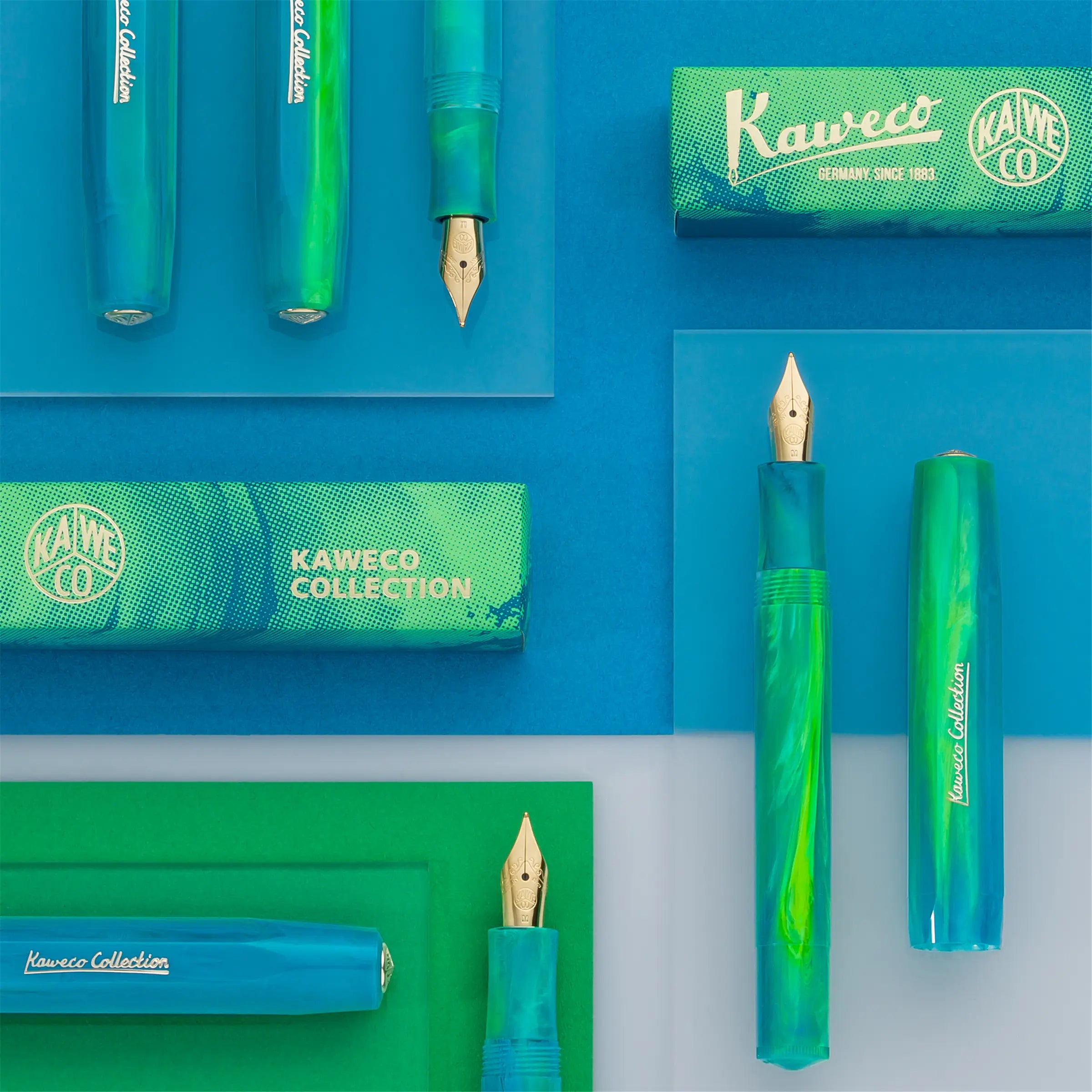 Stylo plume KAWECO Collection Marble Ocean