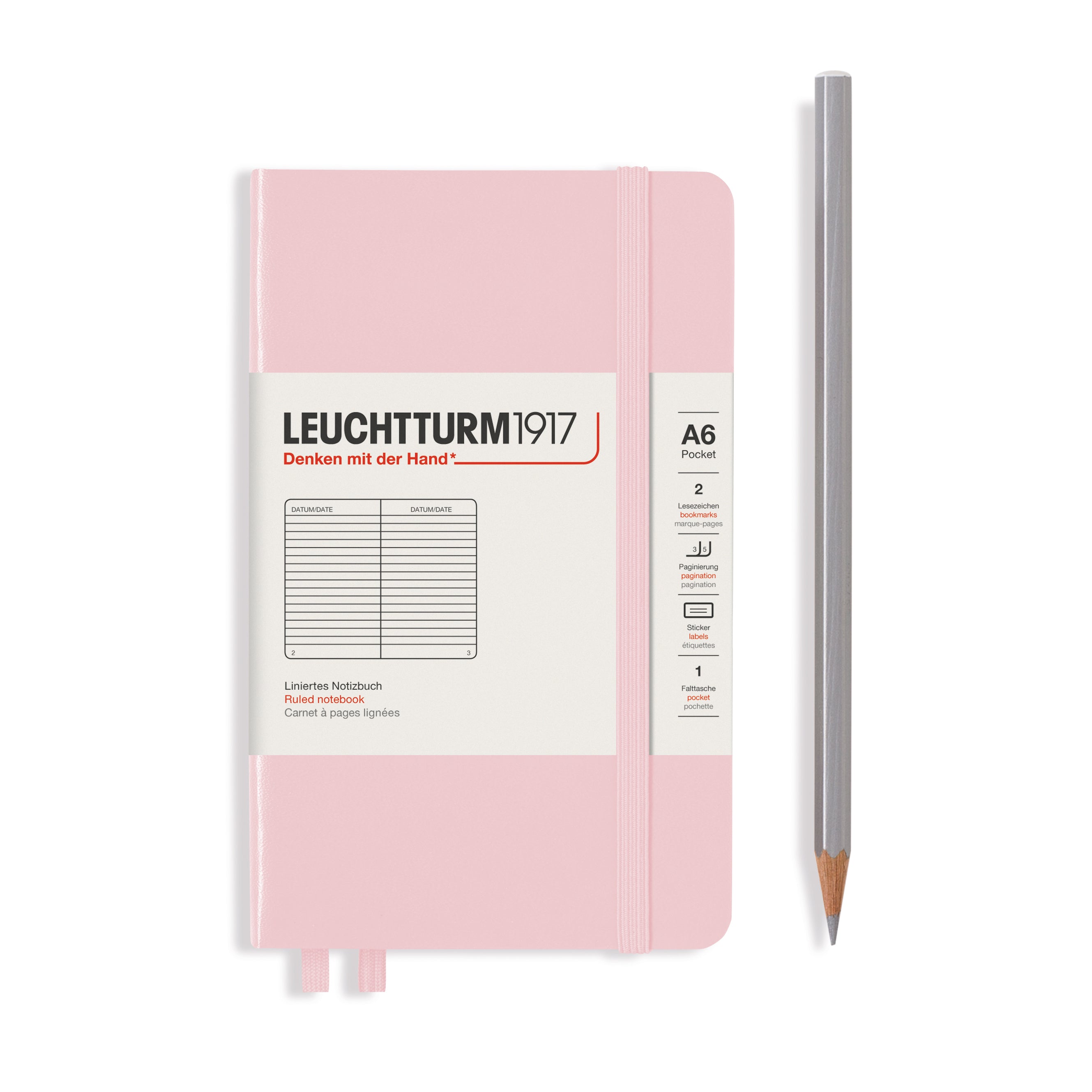 Leuchtturm1917 Carnet Classic Rigide Ligné A6 / Ligné / Powder 4004117593383