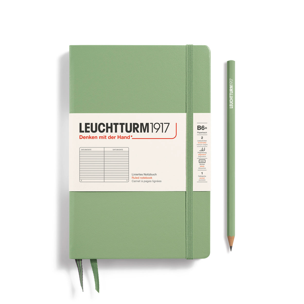 Leuchtturm1917 Carnet Classic Rigide Ligné B6+ / Ligné / Sage