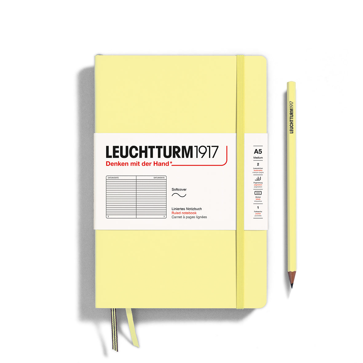 Leuchtturm1917 Carnet Classic Souple Ligné A5 / Ligné / Vanilla 4004117609510
