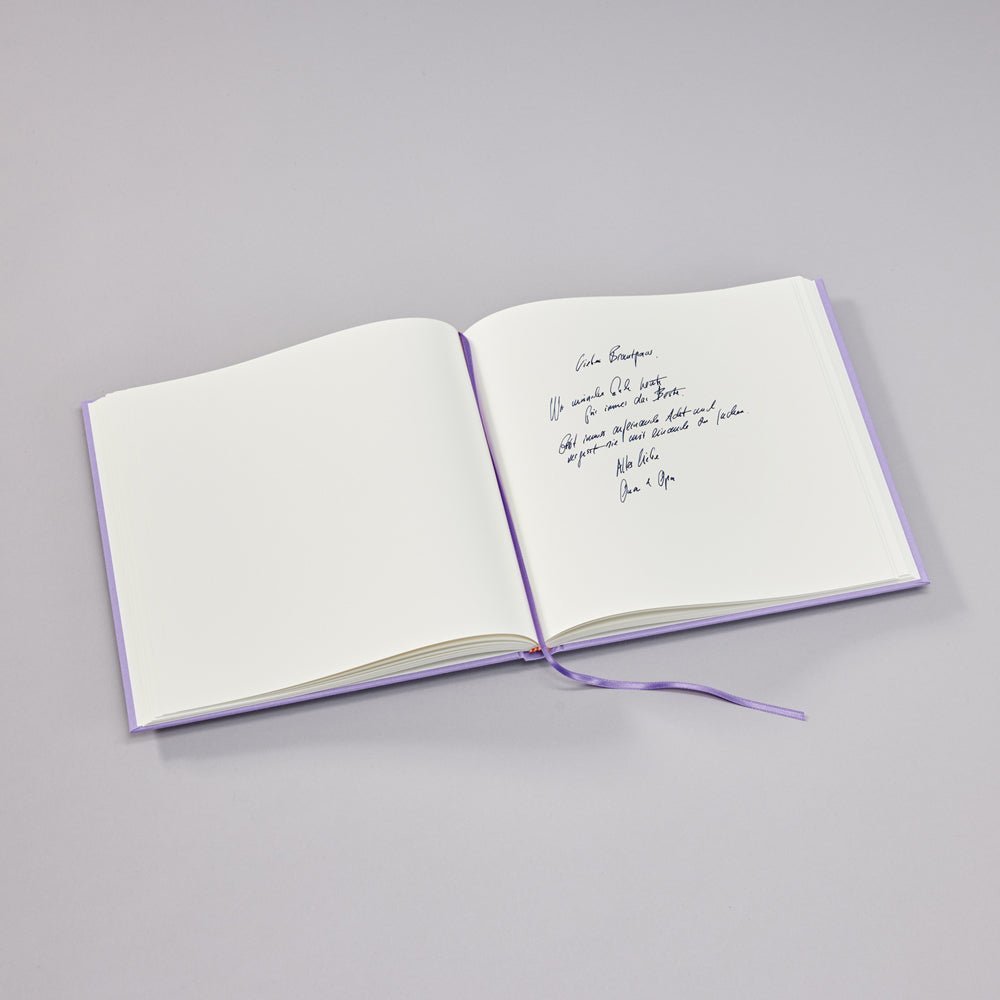 Livre d'Or SEMIKOLON - 25 x 23 cm - Hardcover - Uni - Lilac Silk - 4004117646423