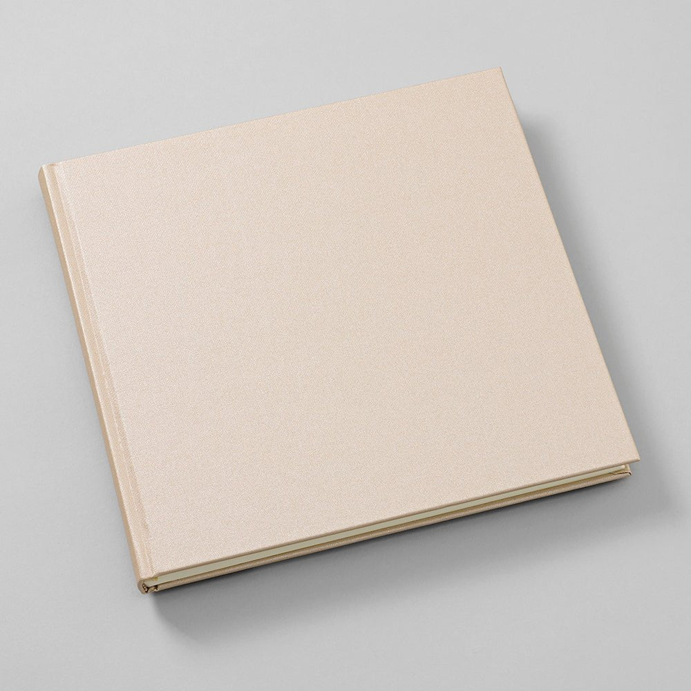 Livre d'Or SEMIKOLON Metallic Edition - 25 x 23 cm - Uni - Satin Champagne - 