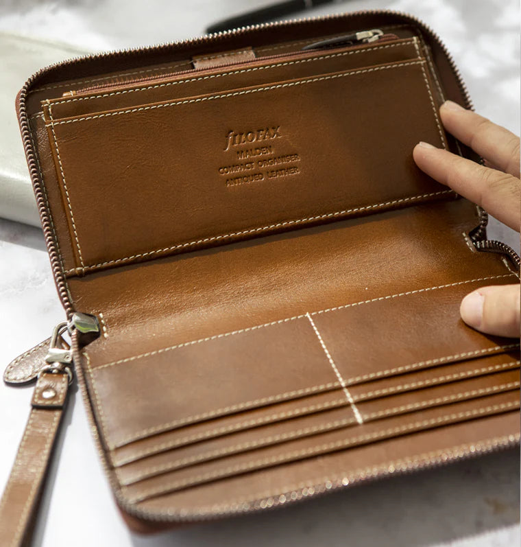 Organiseur FILOFAX Malden Zip - Personal Compact - Ochre