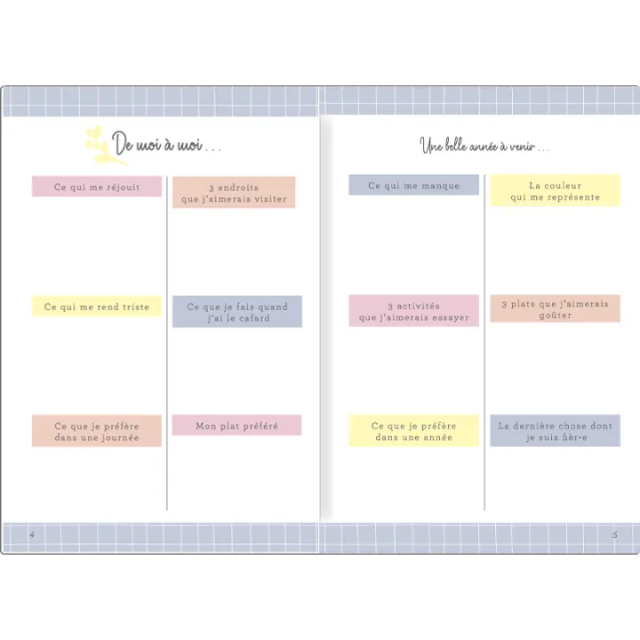 Agenda 2027 OBERTHUR My Hello Agenda - 15 x 21 cm - 1 semaine sur 2 pages - Orientation horizontale - Corail