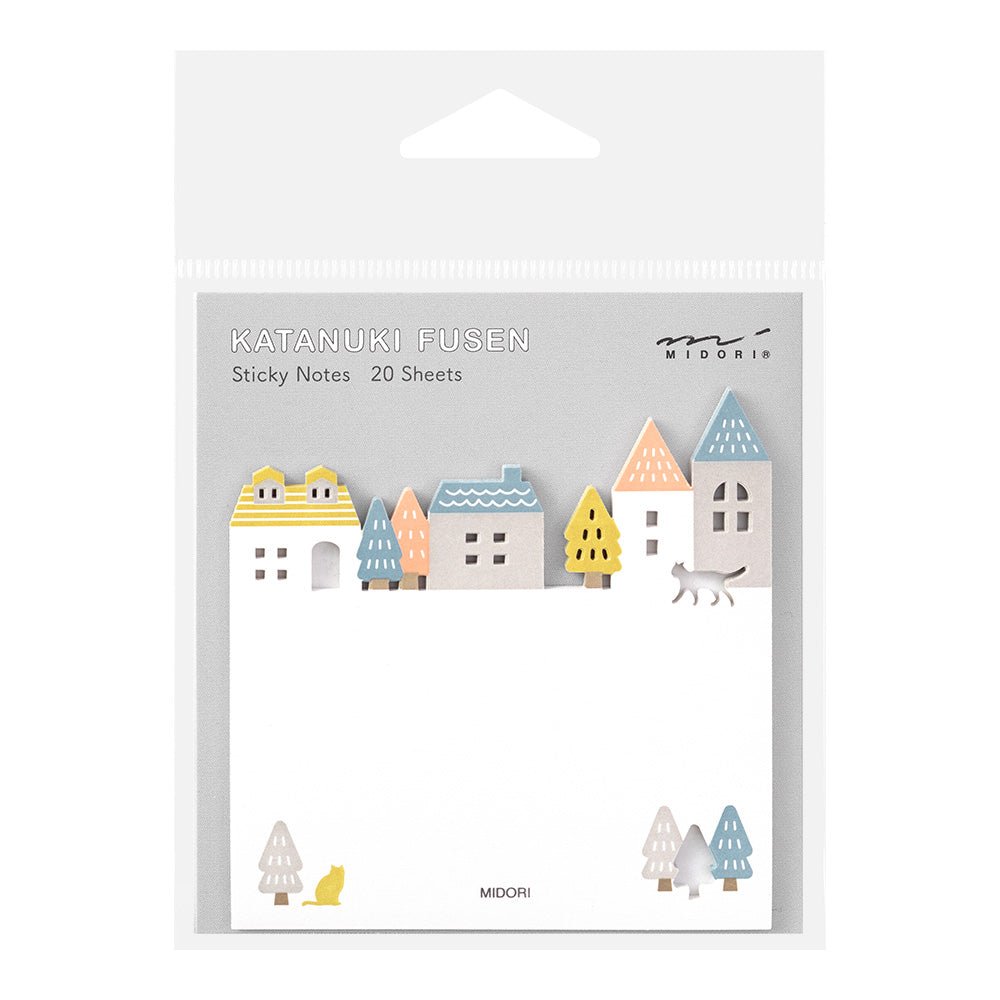 Notes adhésives MIDORI Katanuki Fusen - Ville - 