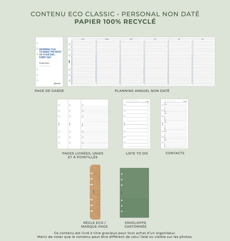 Organiseur FILOFAX Camden - Personal - Olive - 5059145600632