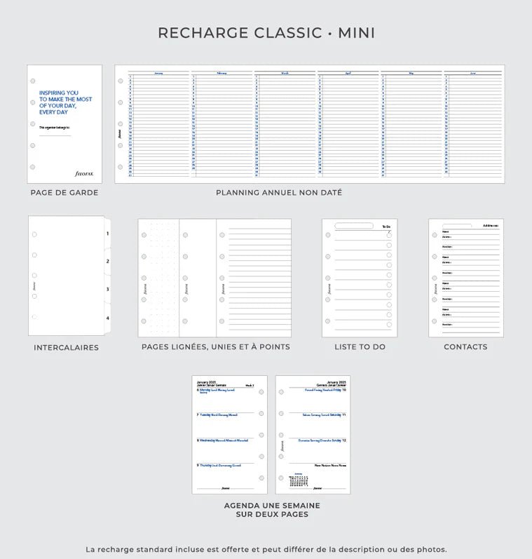 Organiseur FILOFAX Finsbury - Mini - Raspberry - 5059145406685