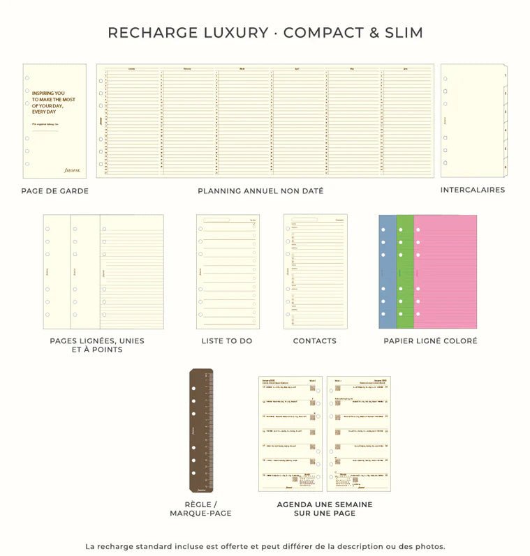 Organiseur FILOFAX Lockwood - Personal Slim - Garnet - 5015142250478