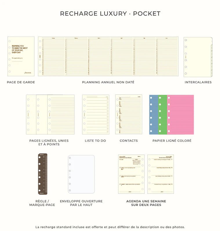 Organiseur FILOFAX Malden - Pocket - Stone - 5015142277482