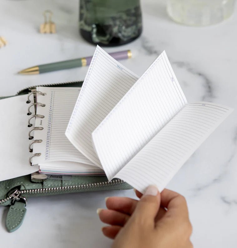 Organiseur FILOFAX Norfolk Zip - Pocket Compact - Sage - 5059145600694