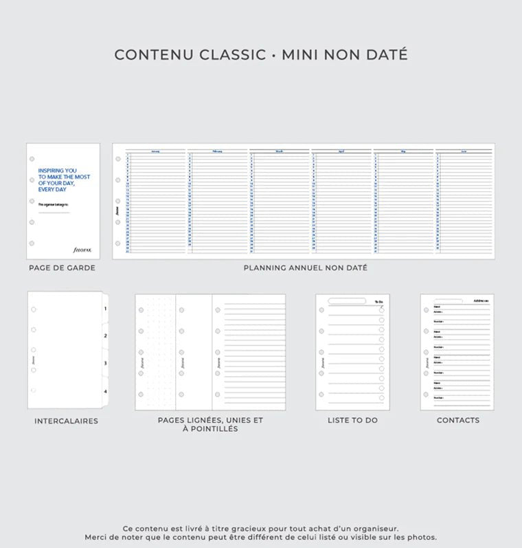 Organiseur FILOFAX Saffiano - Mini - Aquamarine - 5059145406807