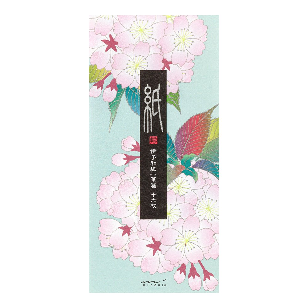 Papier à lettres MIDORI washi - 177 x 84 mm - Cerisier - 4902805895835