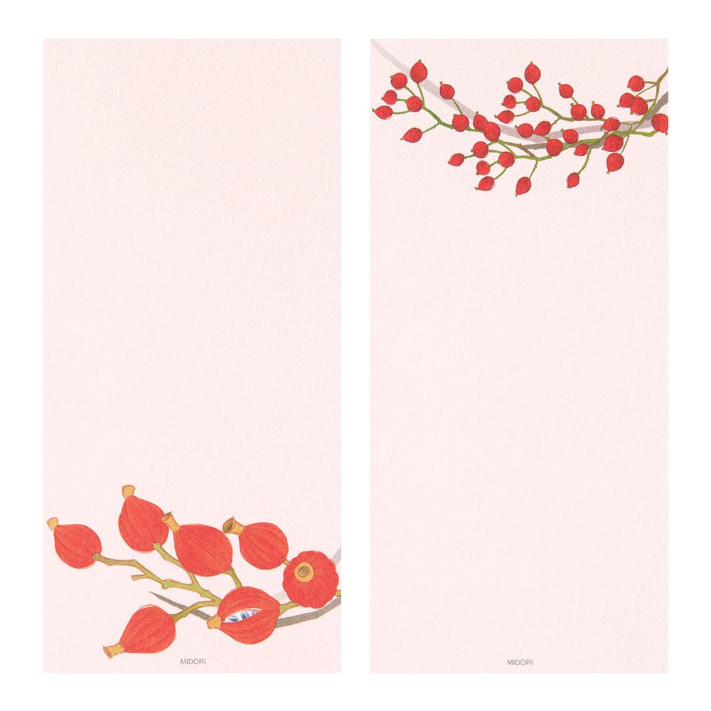 Papier à lettres MIDORI washi - 177 x 84 mm - Couronne d’Automne - 4902805895910