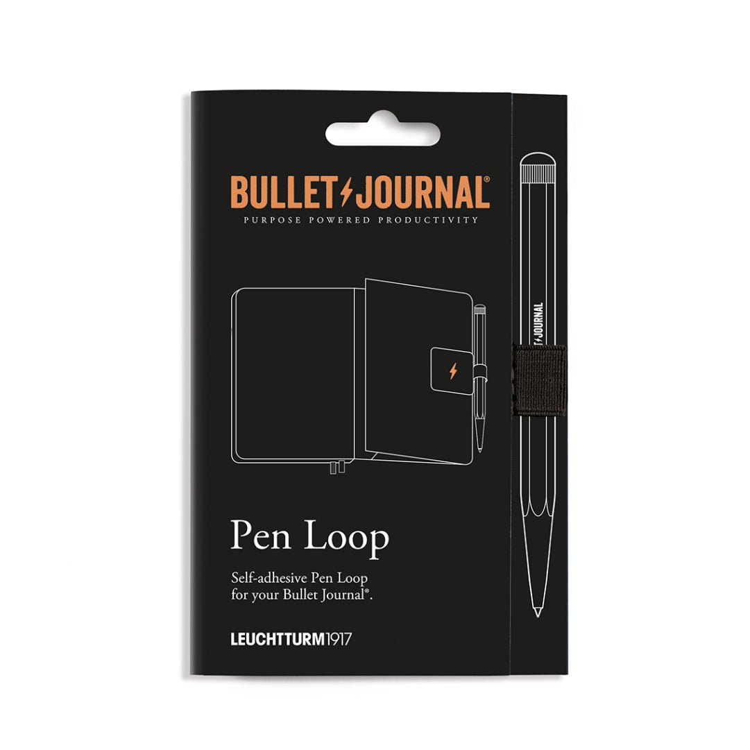 Passant autocollant LEUCHTTURM1917 Pen Loop Bullet Journal - Black - 
