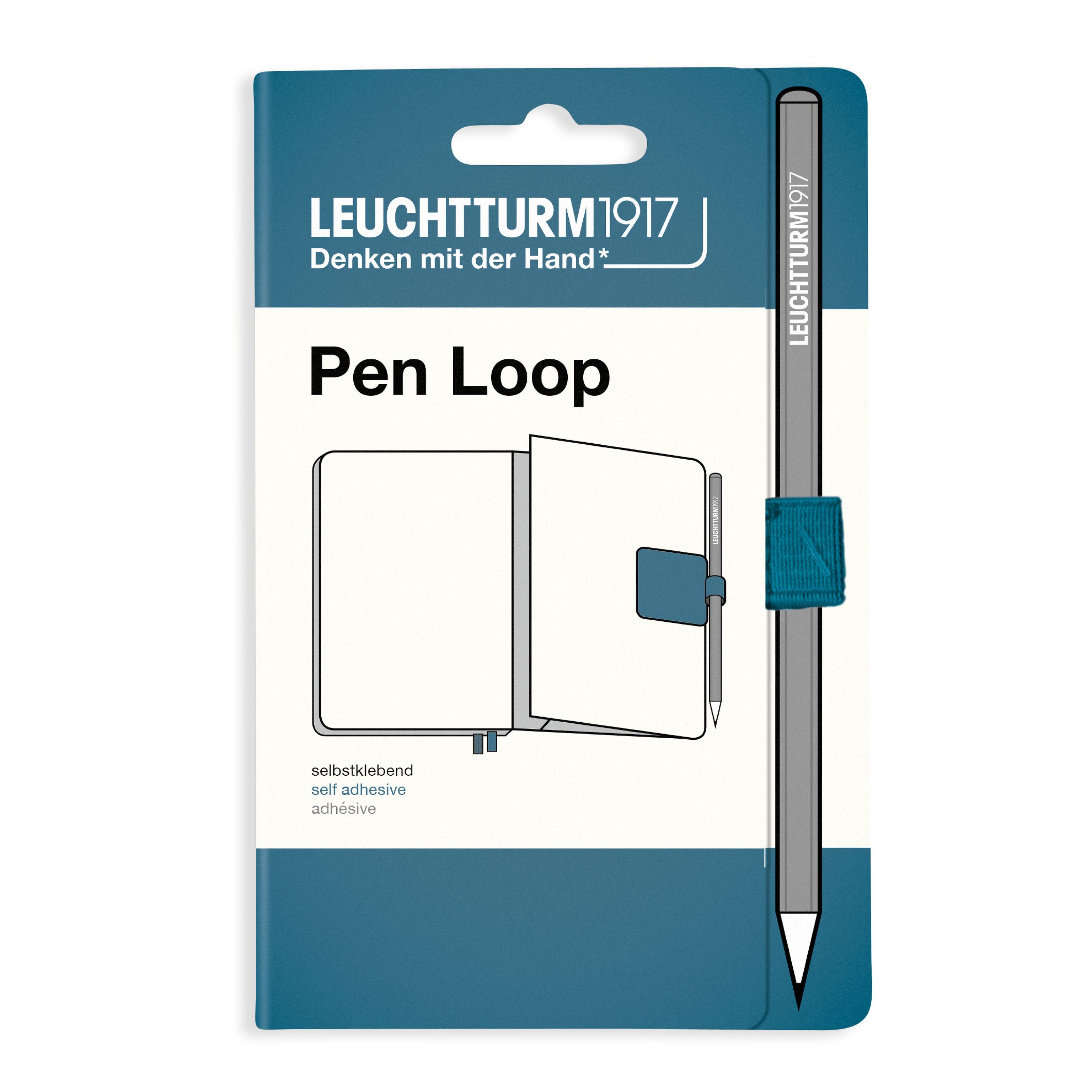 Passant autocollant LEUCHTTURM1917 Pen Loop - Stone Blue - 4004117588242