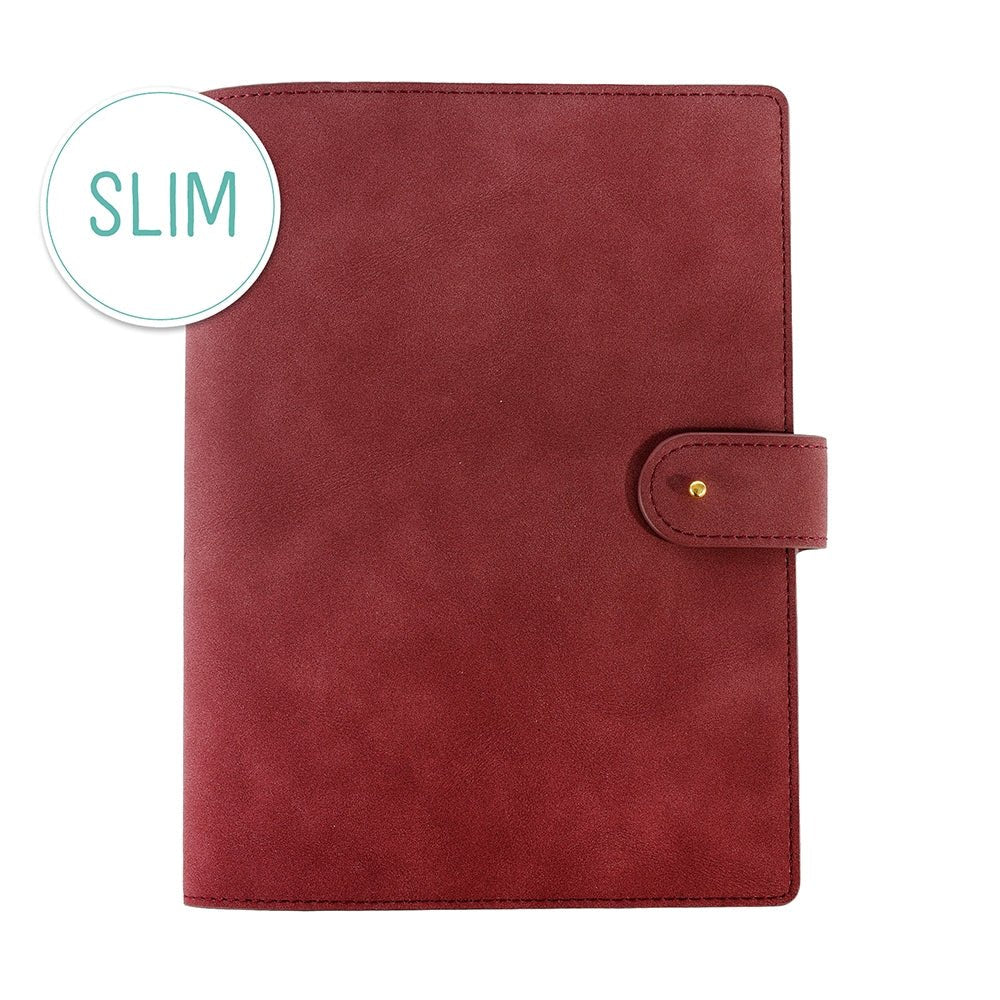 Planner en cuir végétal ARTEBENE Majoie - A5 - Pointillé - Rouge - 144p - 4035461324590
