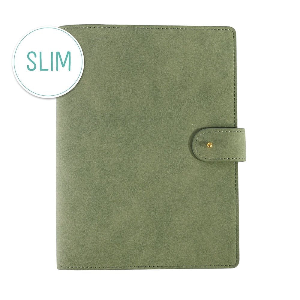 Planner en cuir végétal ARTEBENE Majoie - A5 - Pointillé - Sauge - 144p - 4035461324620