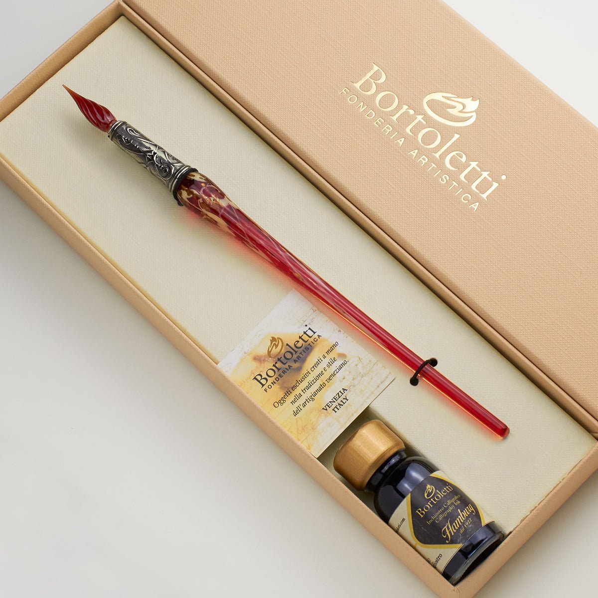 Plume de verre BORTOLETTI Pesaro - Rouge - 