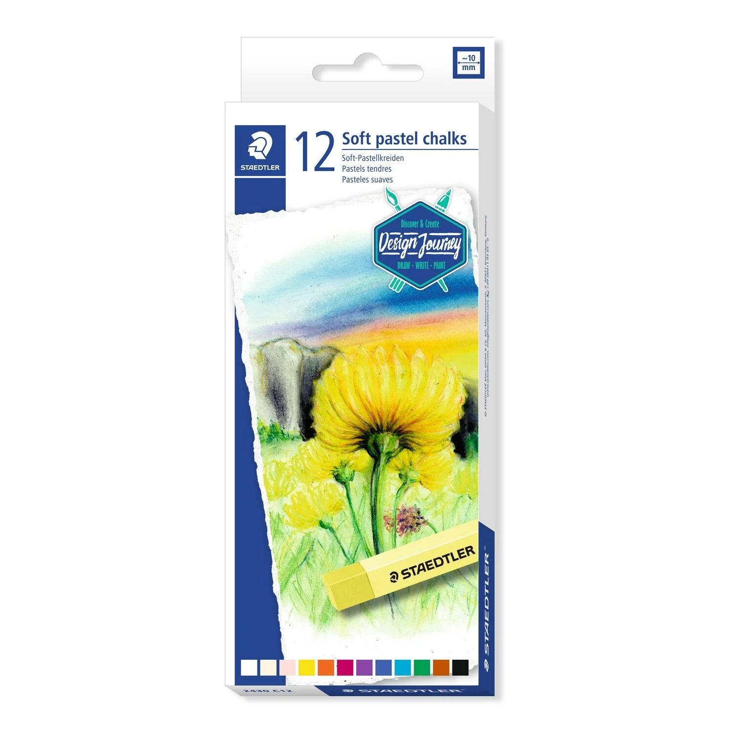 Pochette 12 pastels tendres Staedtler 4006608201838