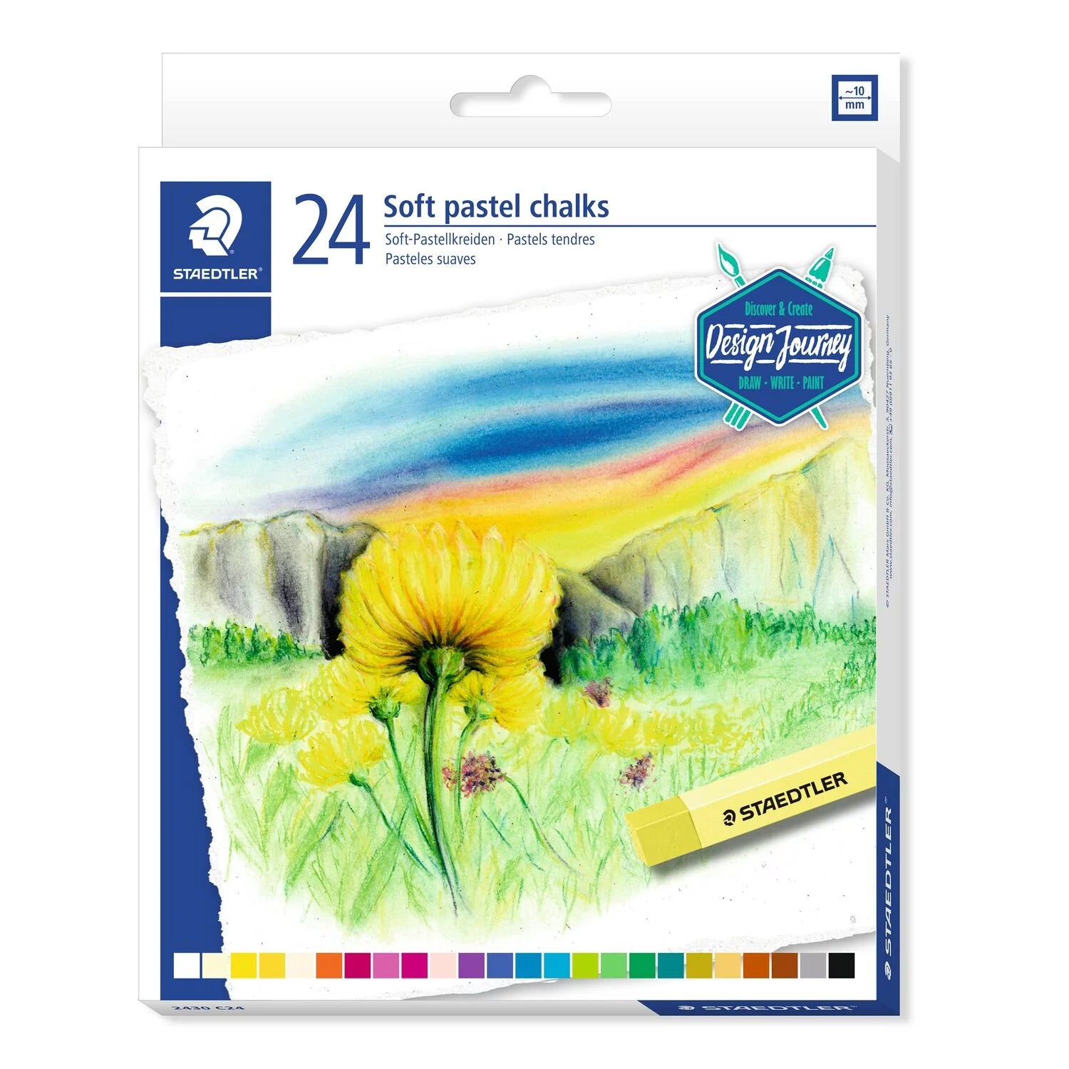 Pochette 24 pastels tendres Staedtler 4006608201852