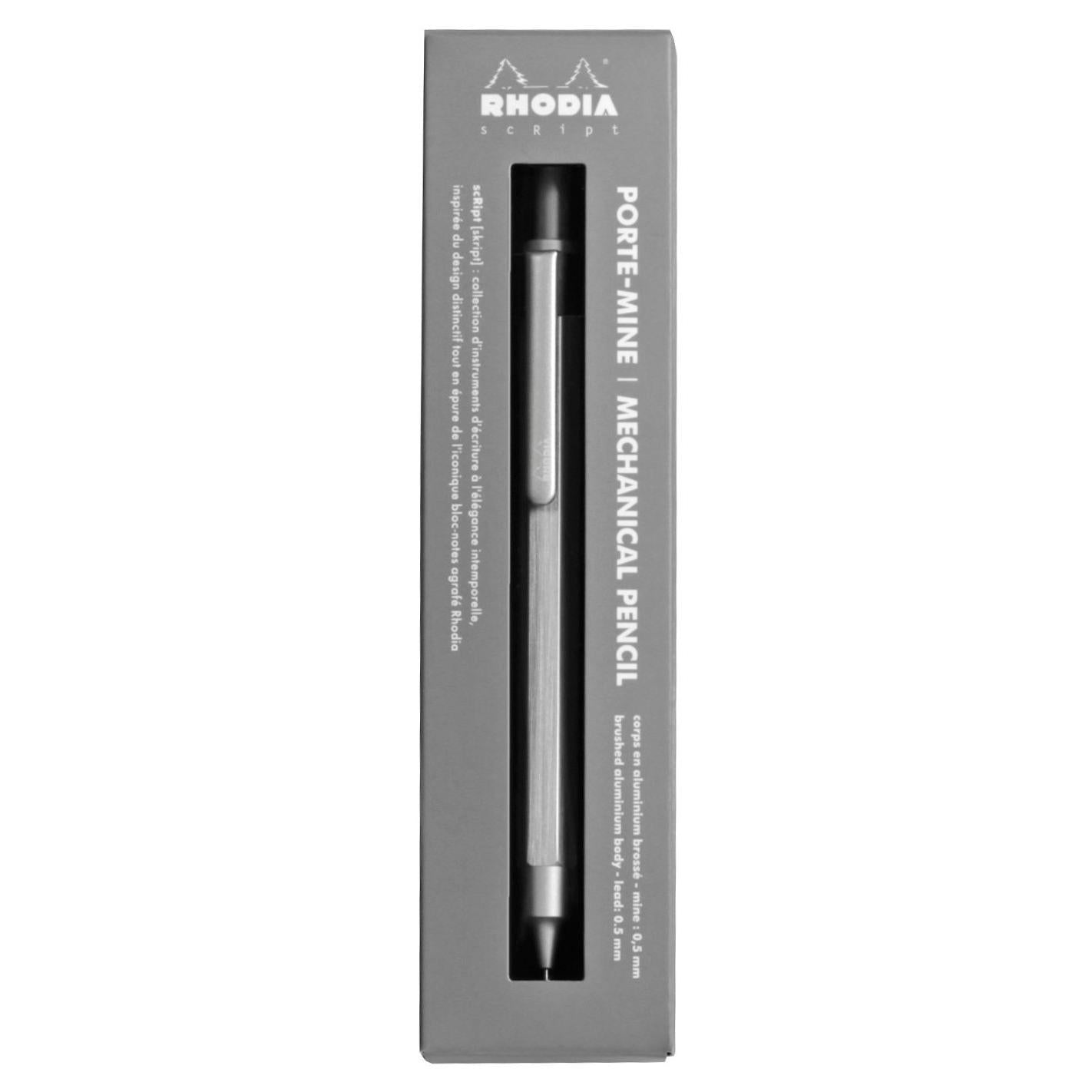 Porte - mine RHODIA scRipt - Argent - 0.5 - 3663619222507