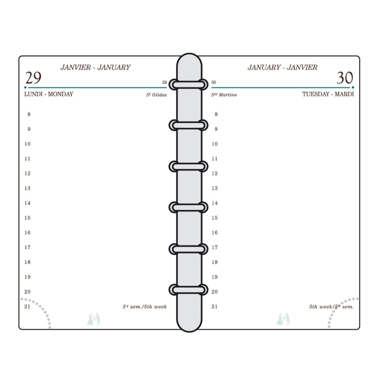 Recharge 2025 Agenda MIGNON TK12 (12130M) - 1 jour par page - 12 x 7.3 cm - 3489390121309