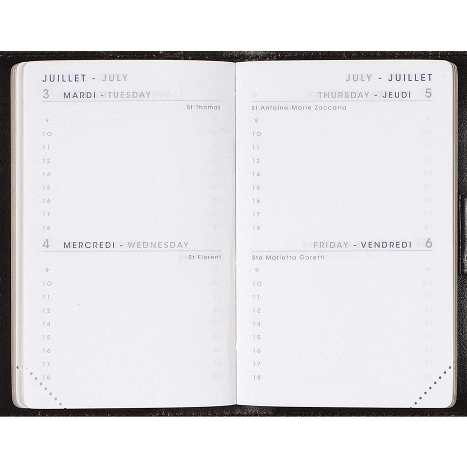 Recharge 2025 AGENDA MODERNE 2J/P INT88810 - 2 jours par page - 7 x 10 cm - 3338801400000
