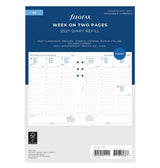 Recharge agenda 2027 FILOFAX - A5 - Semaine sur deux pages (multilingue)