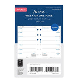 Recharge agenda 2027 FILOFAX - Pocket - Semaine sur une page (anglais)