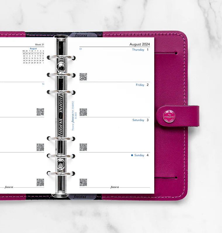 Recharge Agenda FILOFAX 2024 - 2025 - Personal, Semaine sur Deux Pages (multilingue) - 1 semaine sur 2 pages - Personal - 5059145549122